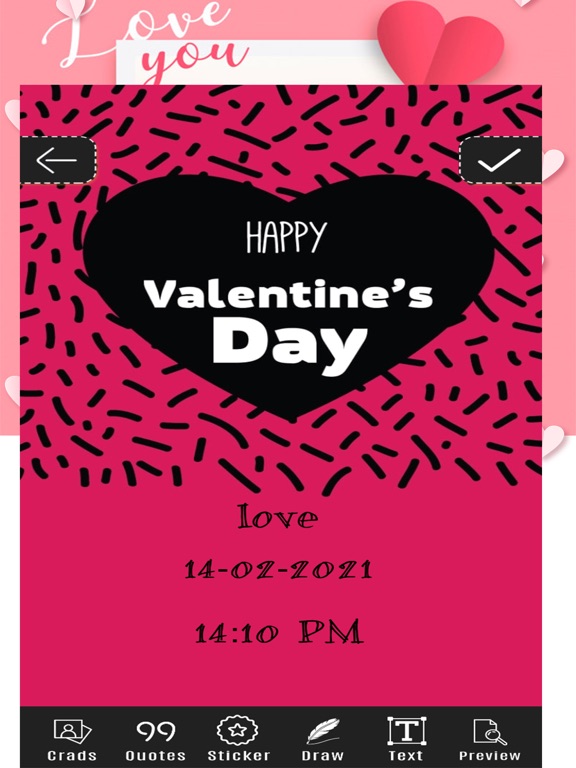 Screenshot #5 pour Valentine's Day Cards & Frames