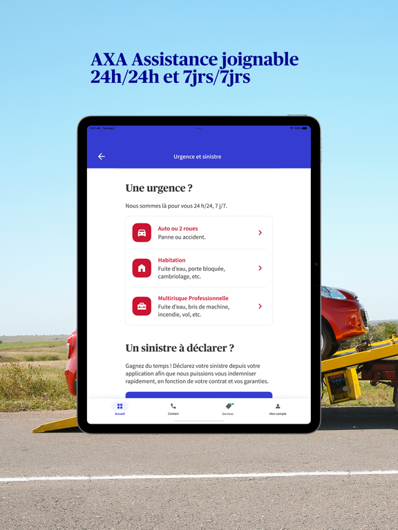 Mon AXA Assurance iPad screenshot 7