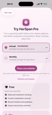 HerSpan: Women's Health iPhone screenshot