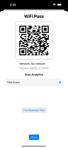 Wifi Pass QR screenshot