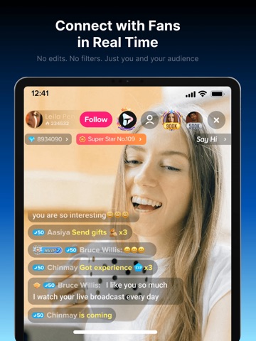 TikLive:Live Stream&Video chat iPad screenshot