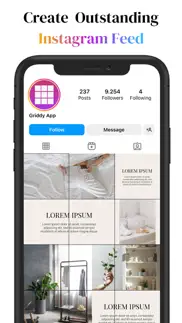 griddy: split grid photos feed iphone screenshot 2