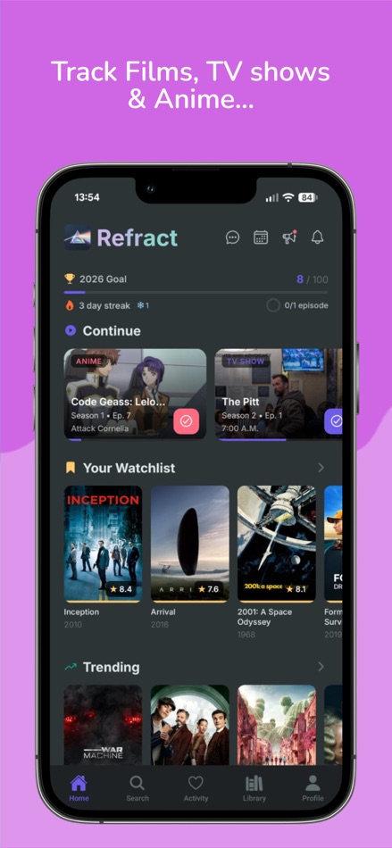 #1. Refract - Movies, TV & Anime (iOS) Által: Florent Laval