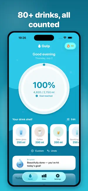 Gulp: Water Reminder Tracker screenshot 2