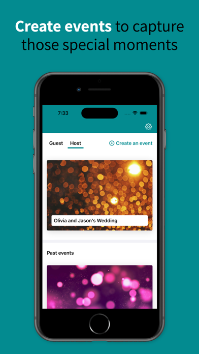Picstax - collect guest photos iPhone screenshot 2 - Photo & Video app