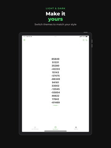 Random Number Generator: RNG iPad screenshot