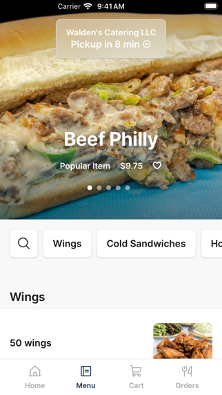Walden's Catering iPhone screenshot 2 - Food & Drink app