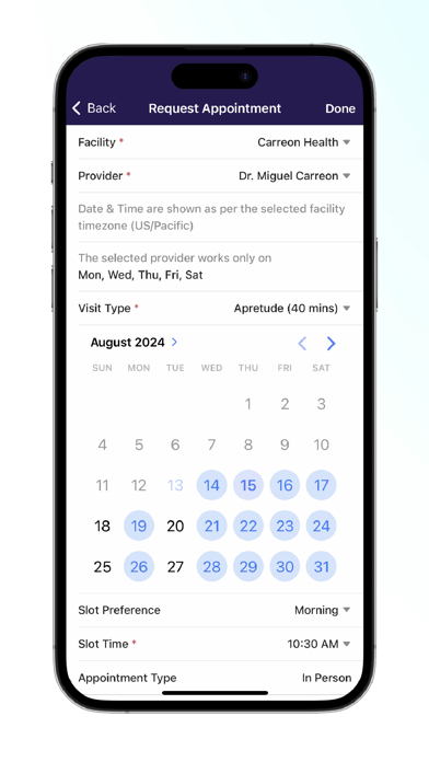Carreon Health Screenshot