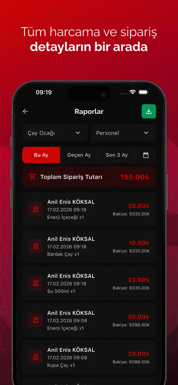 Screenshot #3 pour Çay Sipariş Uygulaması