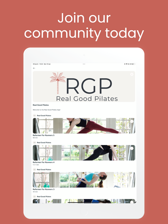 Real Good Pilates iPad screenshot 7 - Health & Fitness app