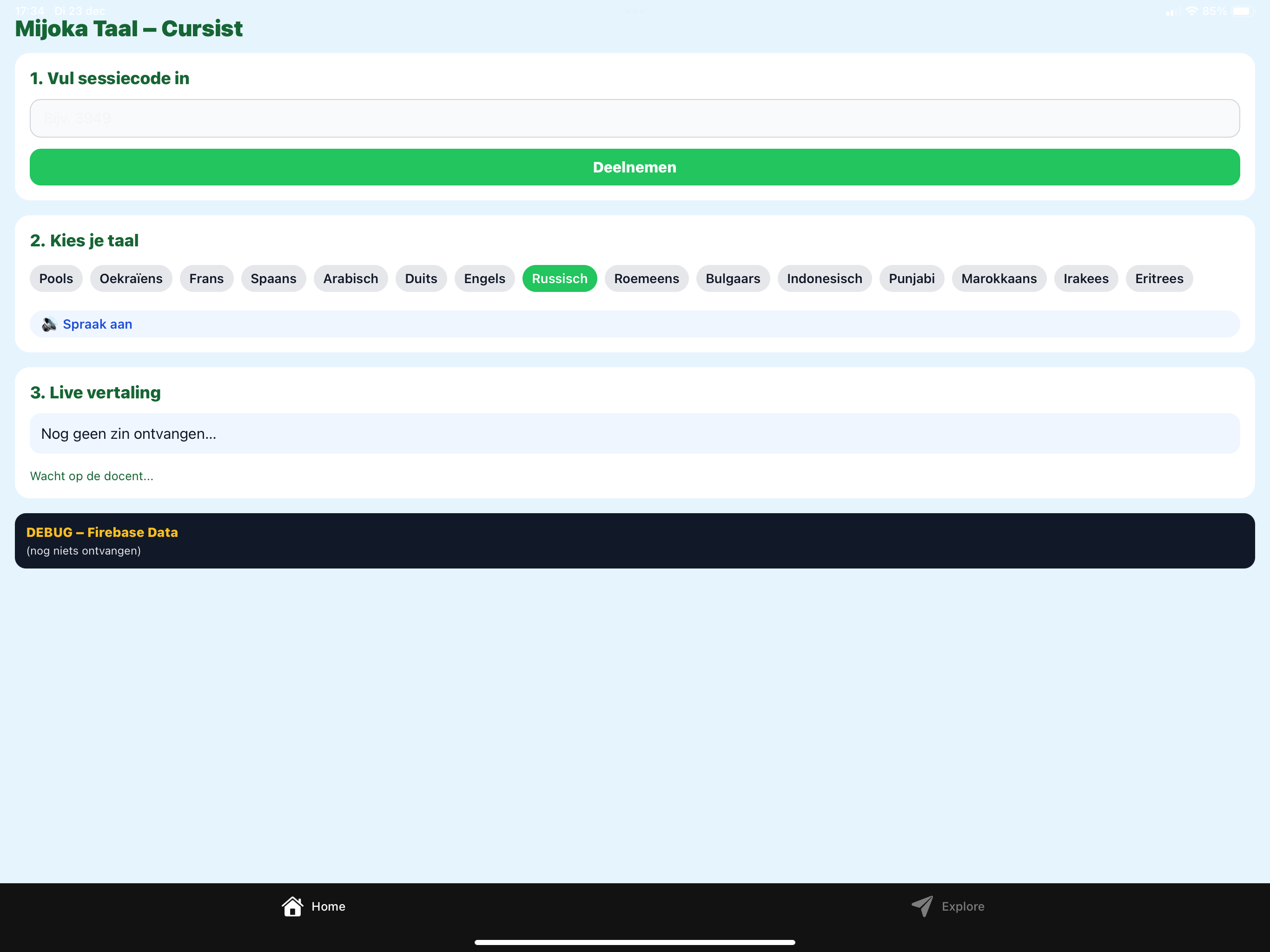 Mijoka Taal Cursist App