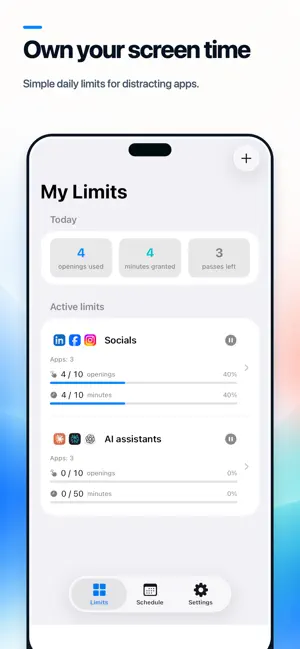 AppLimiter Screen Time Control screenshot 1