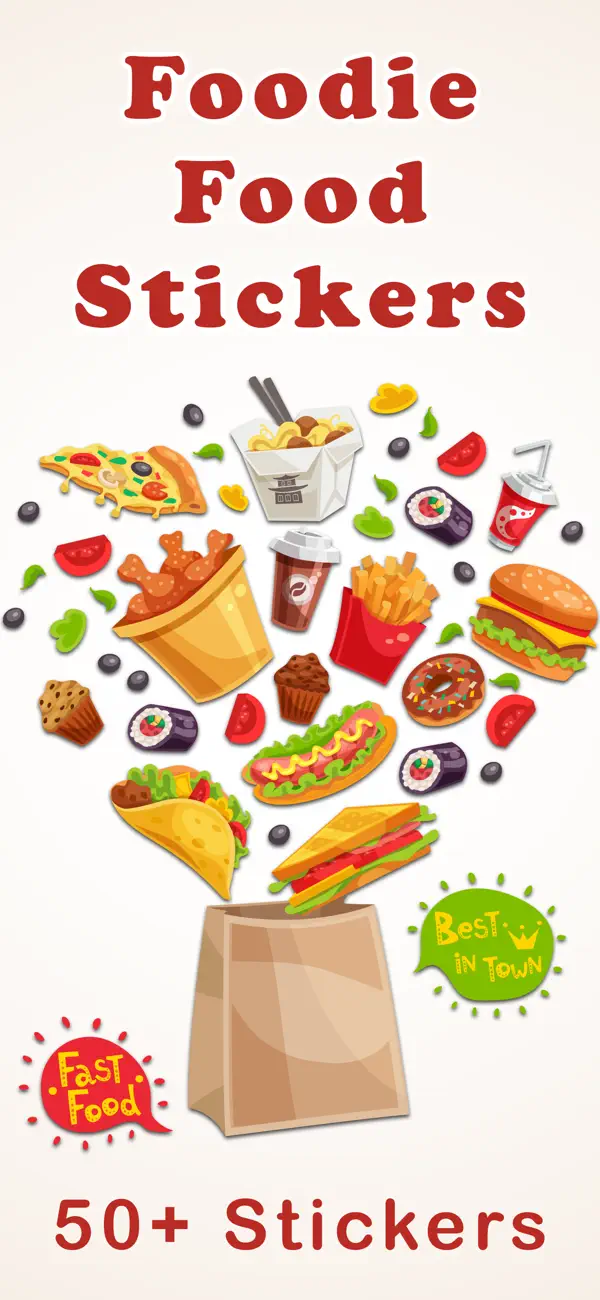 Screenshot #1 pour Foodie Food Stickers