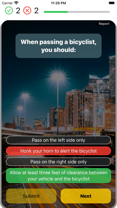 Texas DMV Practice 2025 Screenshot