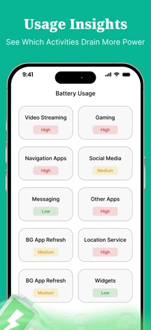 Battery Life & Health Tool iPhone screenshot