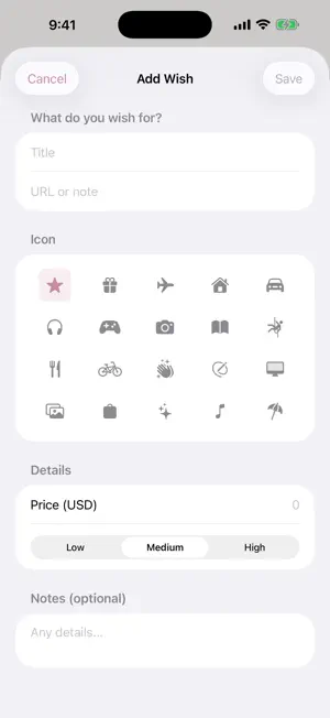 WishList Star screenshot 3