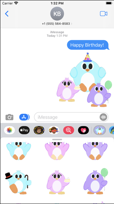 Penguin Party Stickers Screenshot