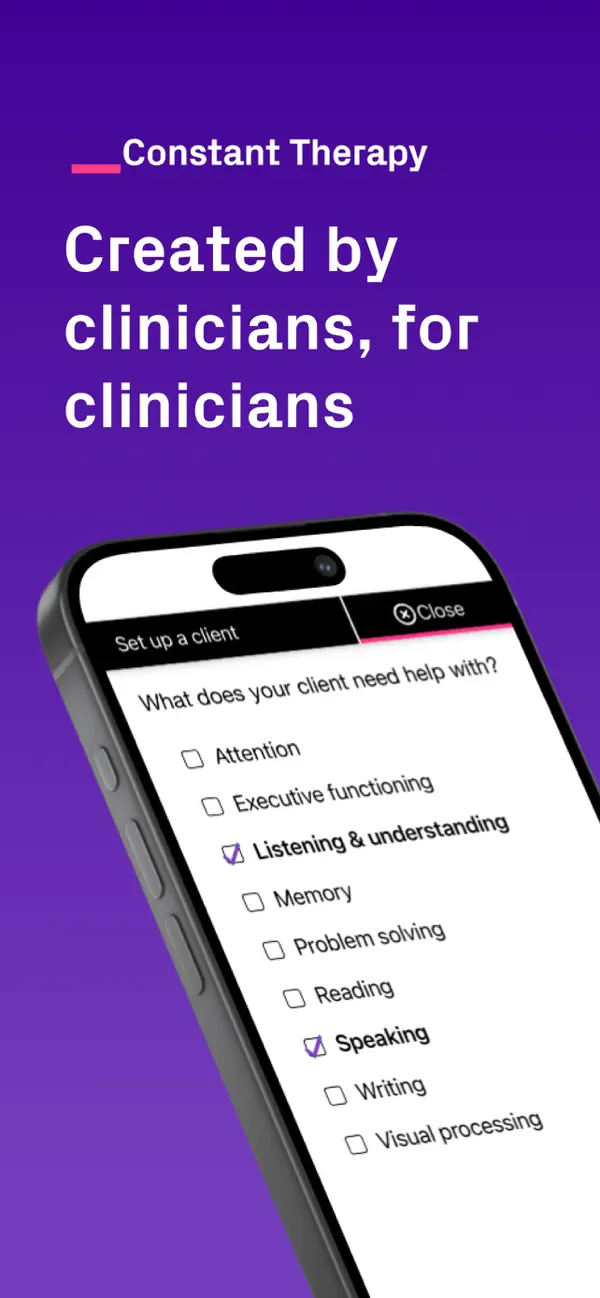 Screenshot #1 pour Constant Therapy Clinician