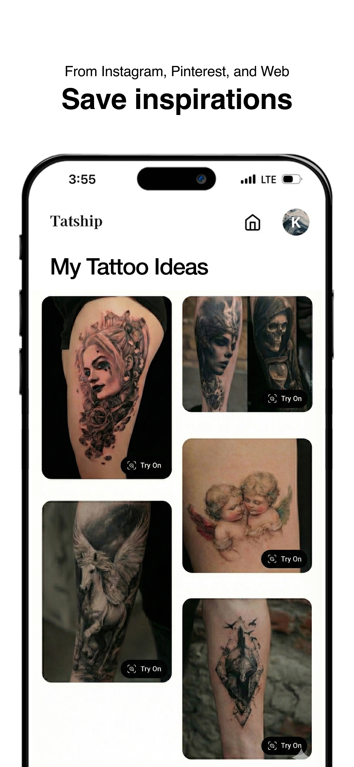 Tatship: Tattoo Design Try On screenshot 6