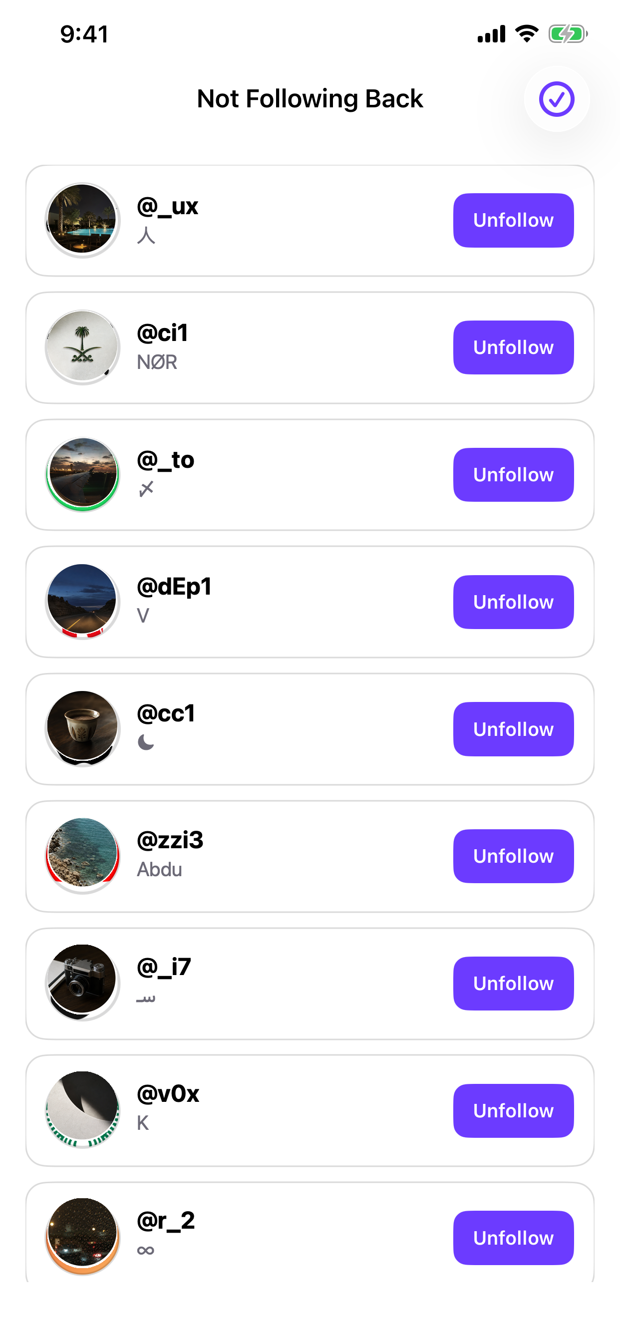 Unfollowers & Followers Track! screenshot 2