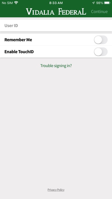Vidalia Federal Mobile Screenshot