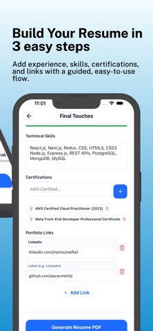 ResumeRail: AI Resume Builder Screenshot 3 of 5