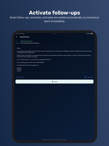 Conexa: Event Lead Capture iPad screenshot