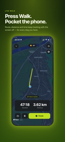 TrackMyPaw: Dog Walks & Care iPhone screenshot