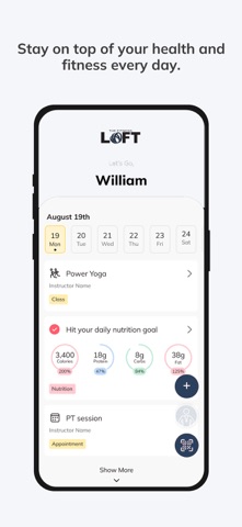 The Fitness Loft iPhone screenshot