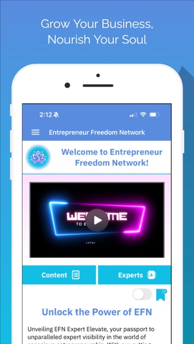 Entrepreneur Freedom Network Screenshot