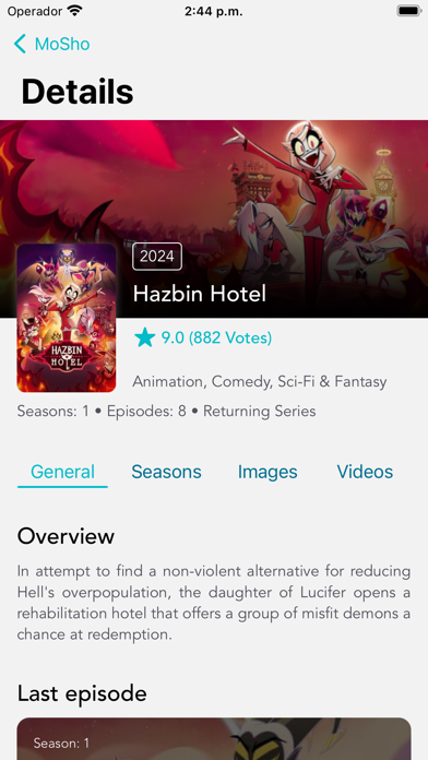 MoSho: Movies & Tv Shows Screenshot