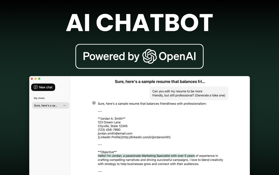 #1. AI ChatBot ASK Chat Assistant (macOS) Przez: EdgeAI Minds LLC