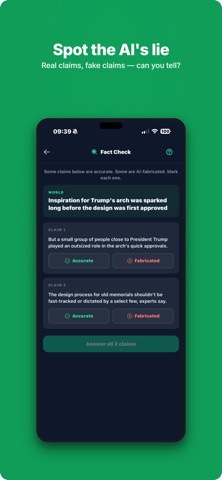 Skimify News iPhone screenshot