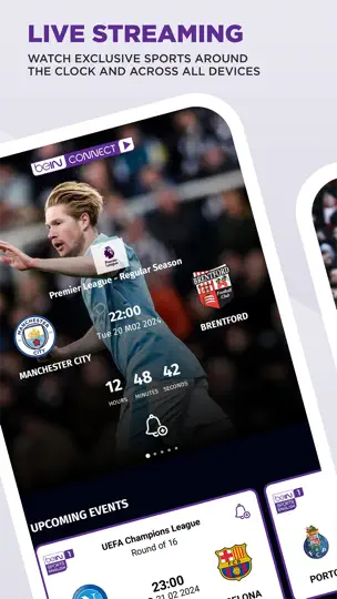 Captura de pantalla de BeIN CONNECT (MENA) en iPhone 1