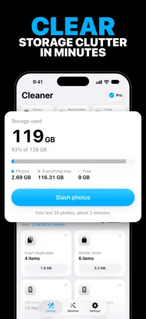 SlashPhotos: Storage Cleaner screenshot 1