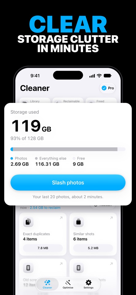SlashPhotos: Storage Cleaner screenshot 1