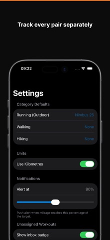 ShoeMiles: Shoe Tracker iPhone screenshot