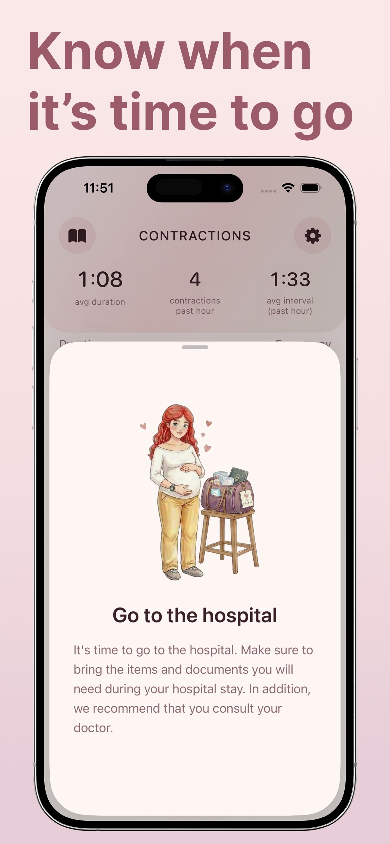 Contraction Timer・ screenshot 3