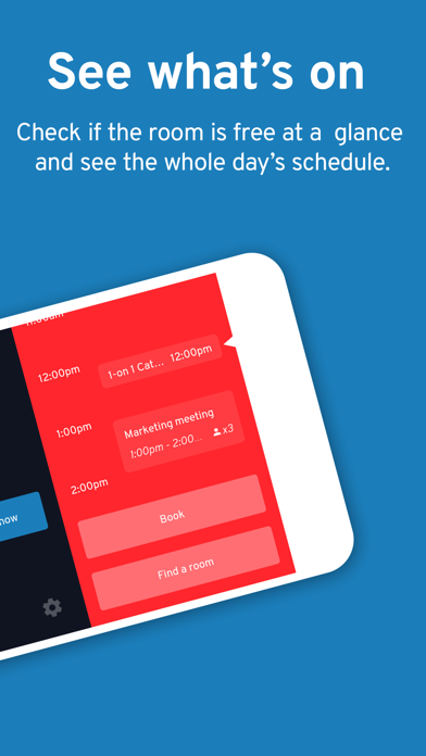 Dash - meeting room display Screenshot