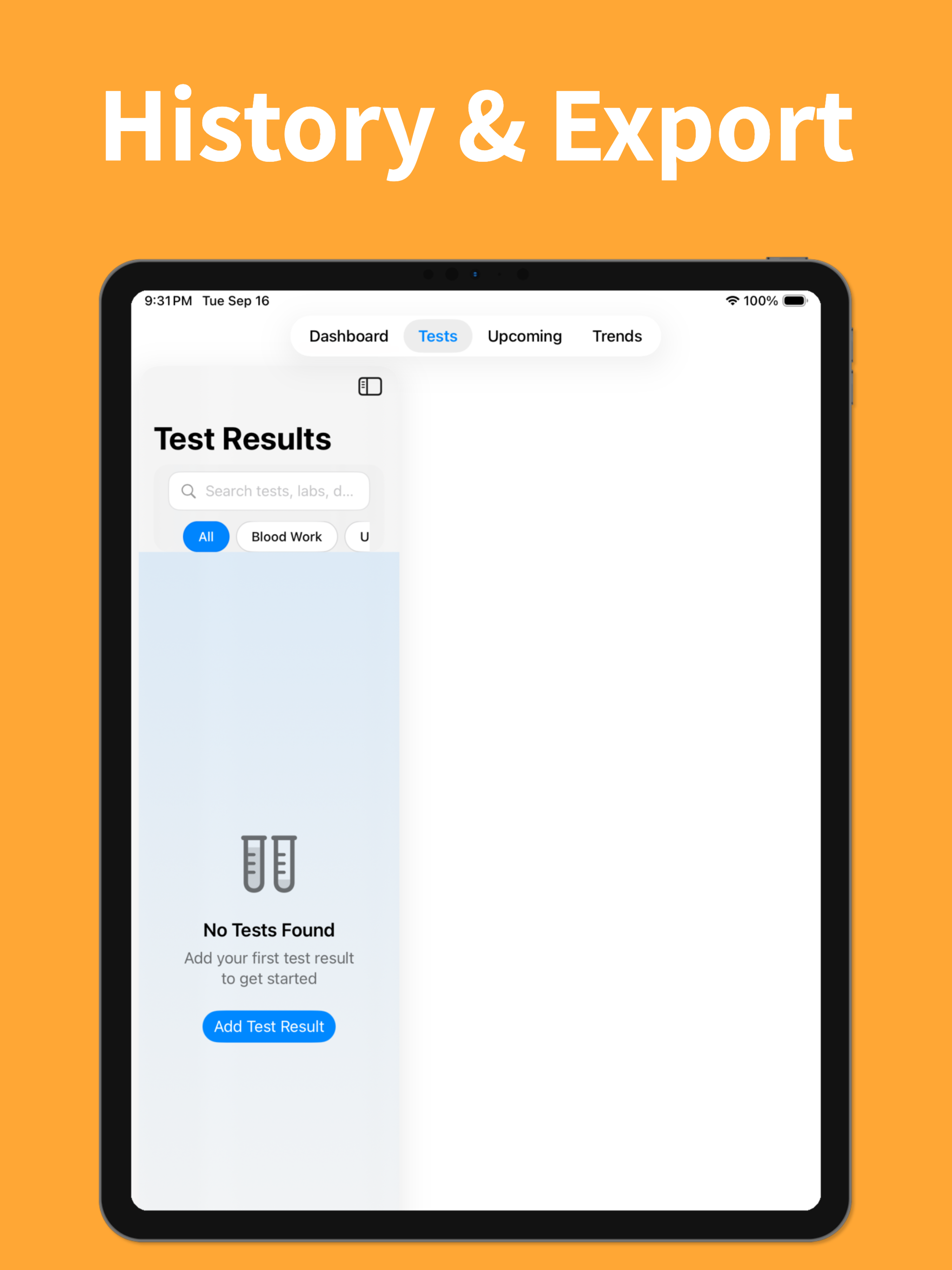 Track medical tests: health screenshot 6