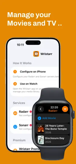 Captura de pantalla de Wristarr en iPhone 1