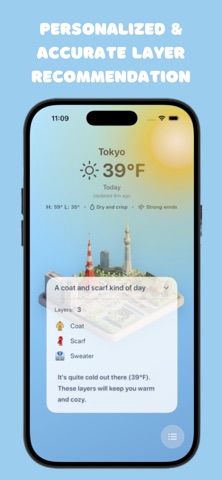 Suni - your city, all weathers iPhone screenshot