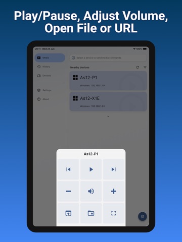 Media Remote - Player Control iPad screenshot