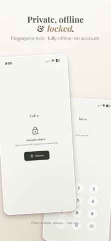 Folio: Journal & Notebook iPhone screenshot