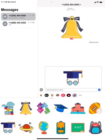 Academic Session Sticker Emoji iPad screenshot