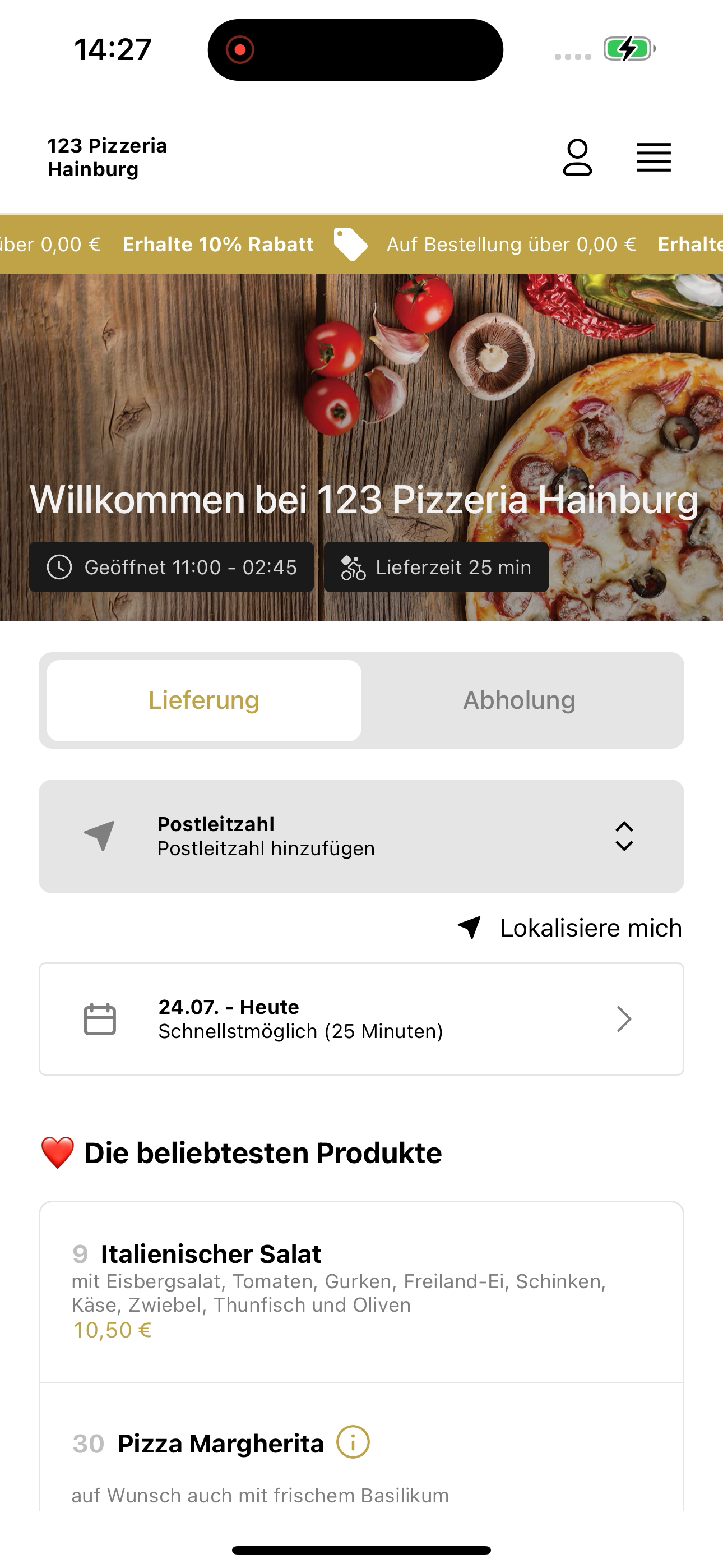 123 Pizzeria Hainburg screenshot 6