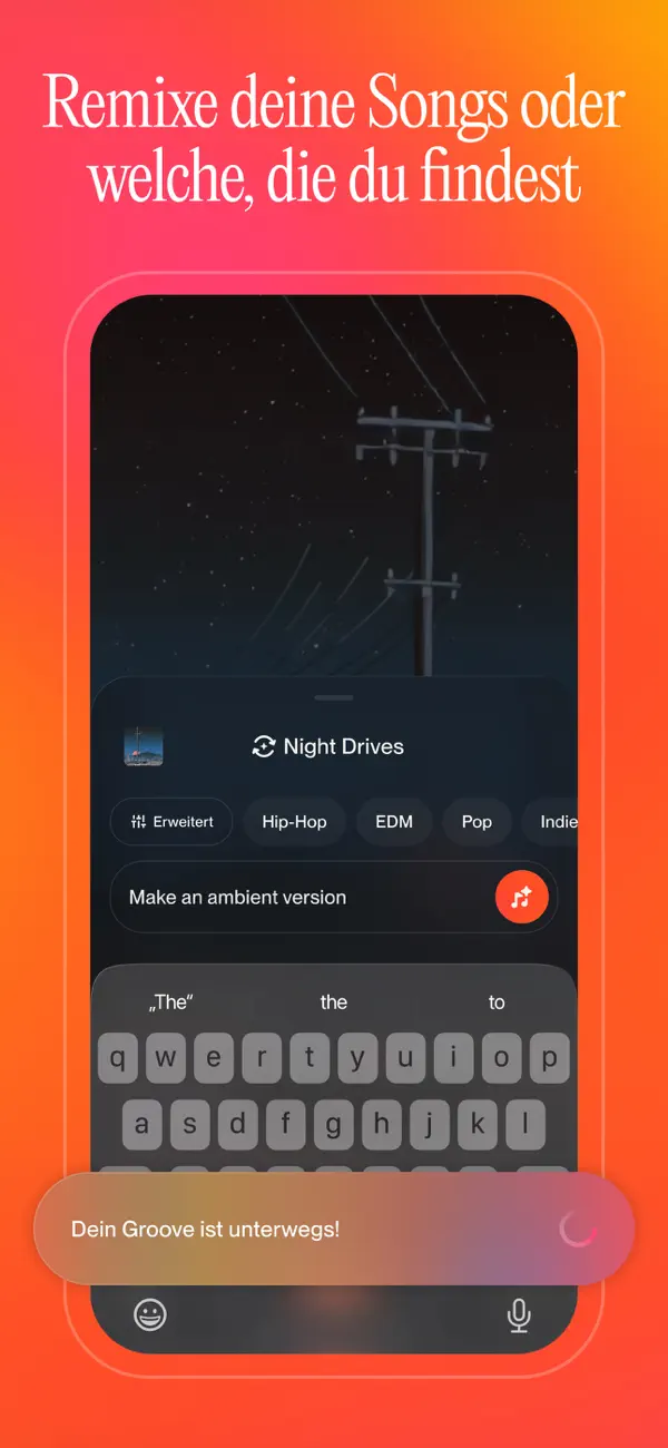 Suno - Musik Machen mit KI iPhone App Screenshot 5 – Musik