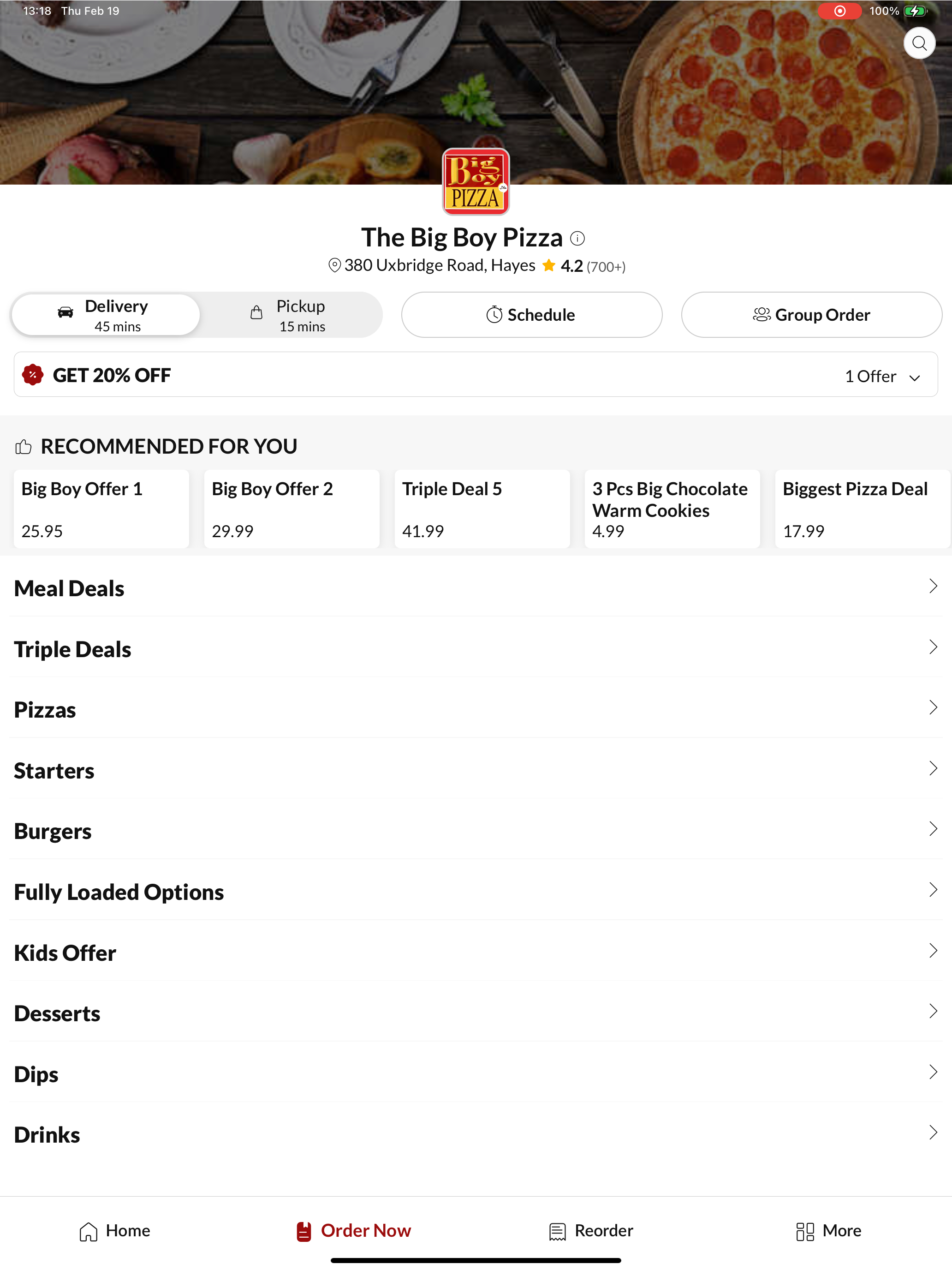 The Big Boy Pizza