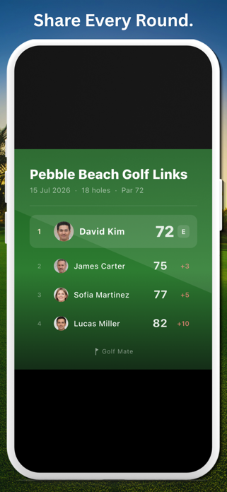 Golf Mate - Round Tracker Screenshot 4 of 6