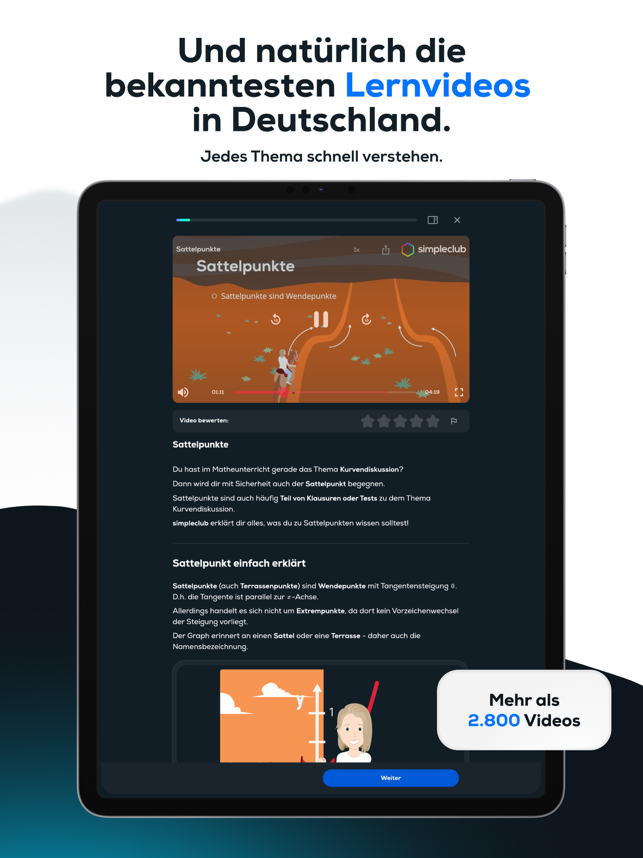 ‎simpleclub - Die Lernapp Screenshot